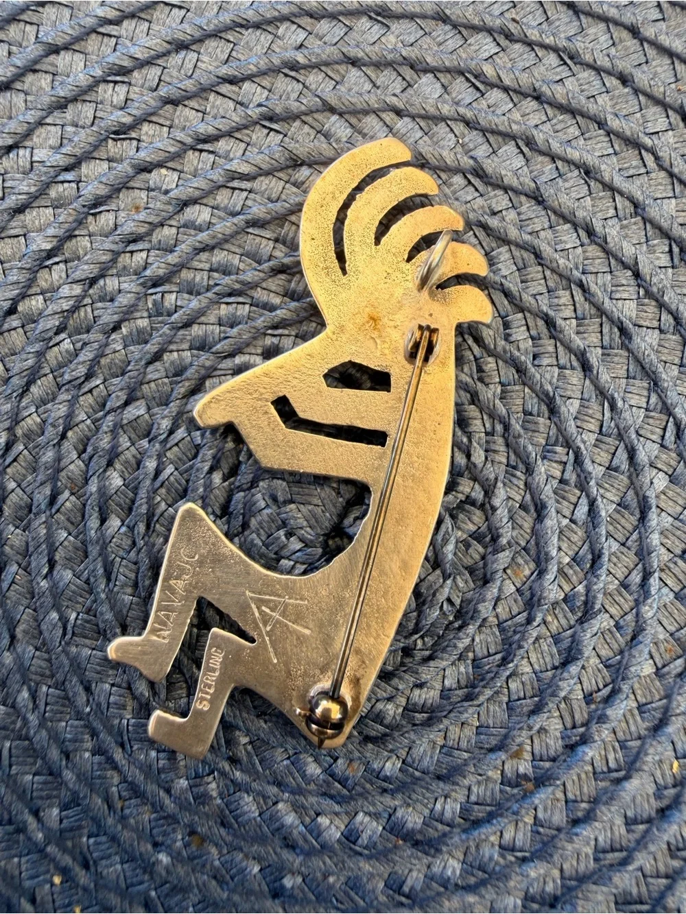 Sterling Silver Kokopelli Figure Pin/Brooch